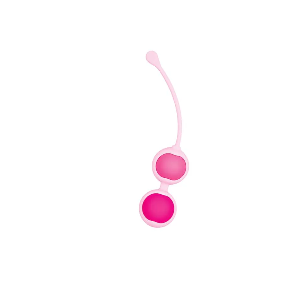 Silicone Kegel Ball Duo – 56g Weighted Set with Flexible Cord - Image 3